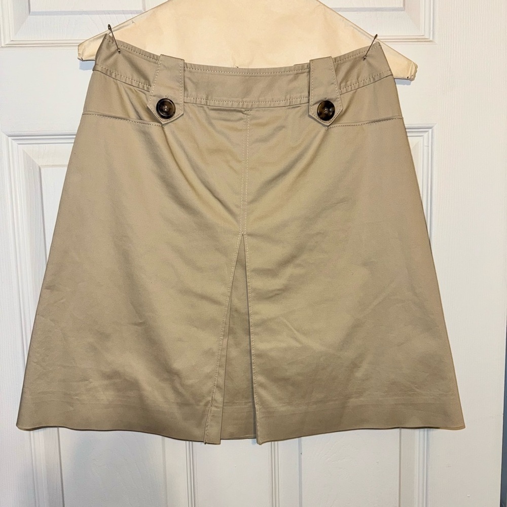 White House Black Market Tan A-Line Skirt